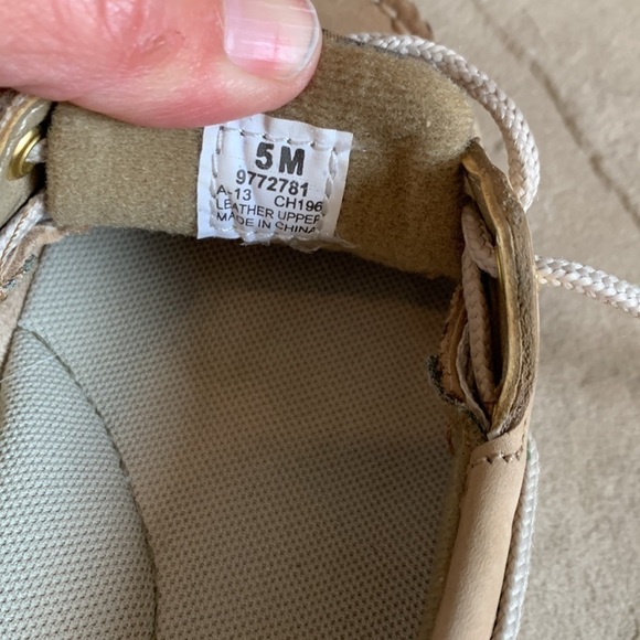 3-$30 SPERRY size 5 leather loafers with animal print - Picture 7 of 7